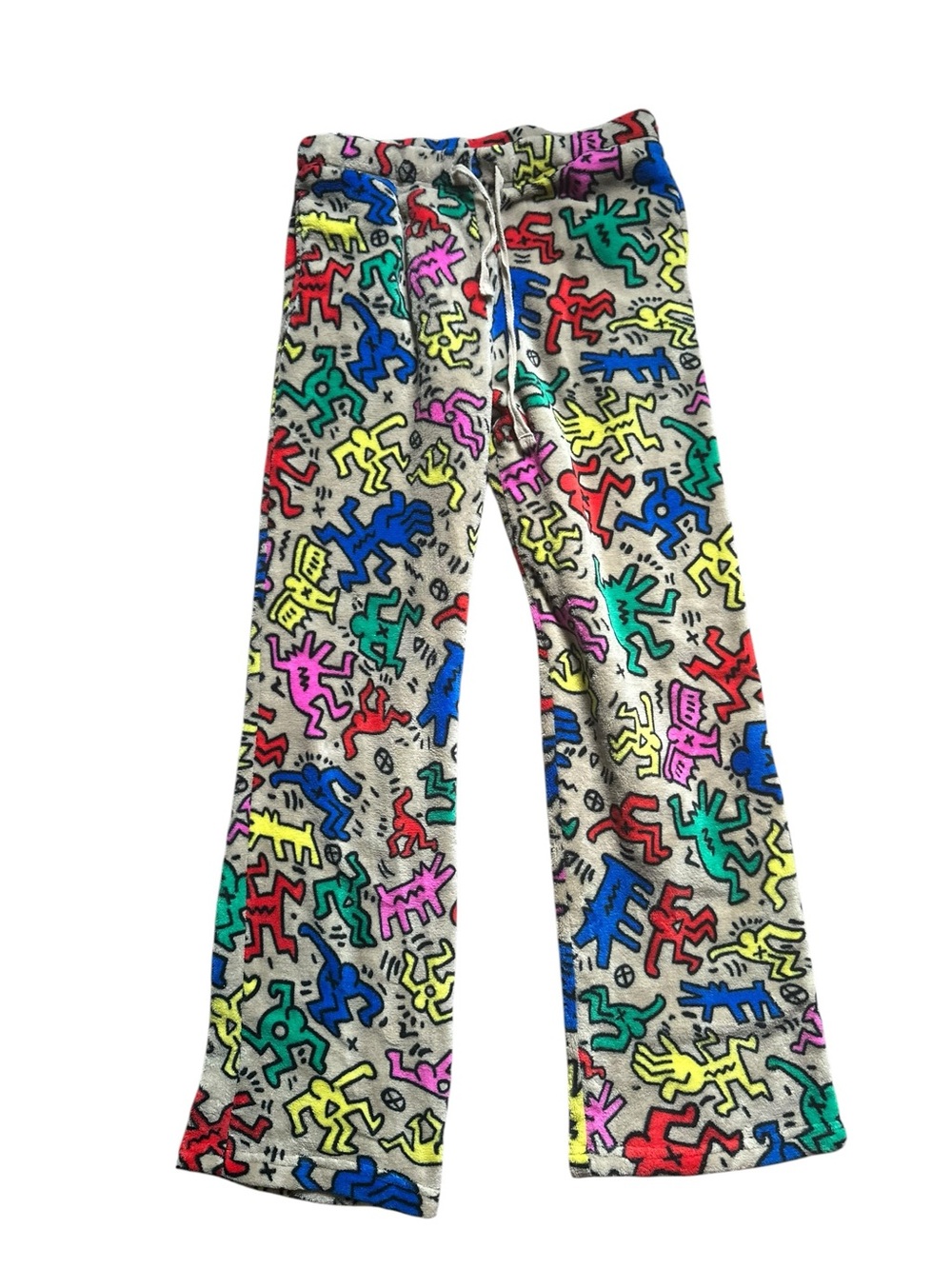 Keith Haring Figures Plush Lounge Pants – Size M – Unisex